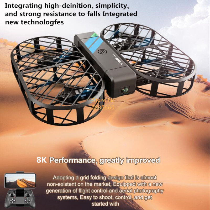 Drone Rc Helicopter With Camera - Kamera HD 8K 360 ° Perlindungan
