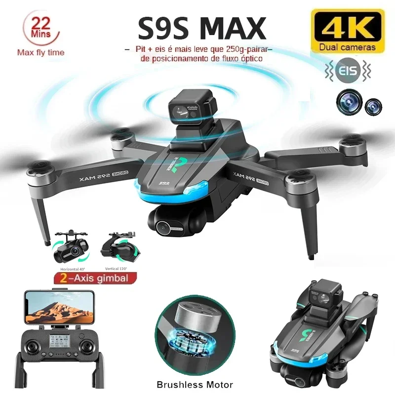 Drone Rc Helicopter With Camera - Drone MINI S9S MAX Baru 4K