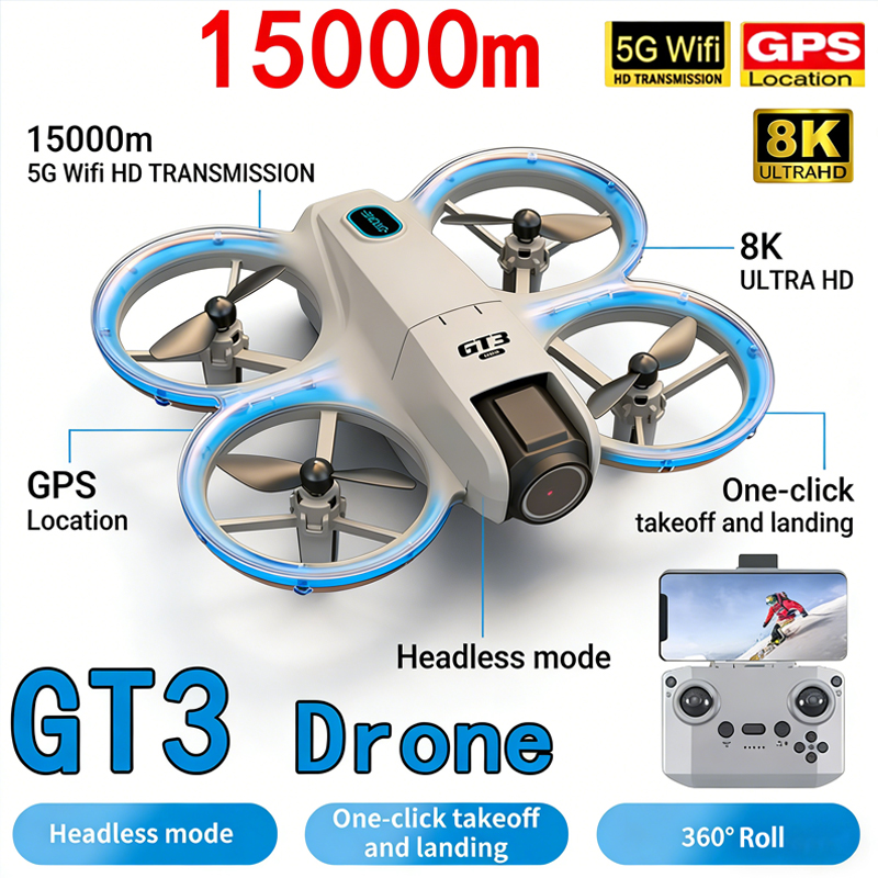 Drone GT3 MAX Baru 8K HD Fotog - Drone Pro Rc Ufo ulasan dan harga