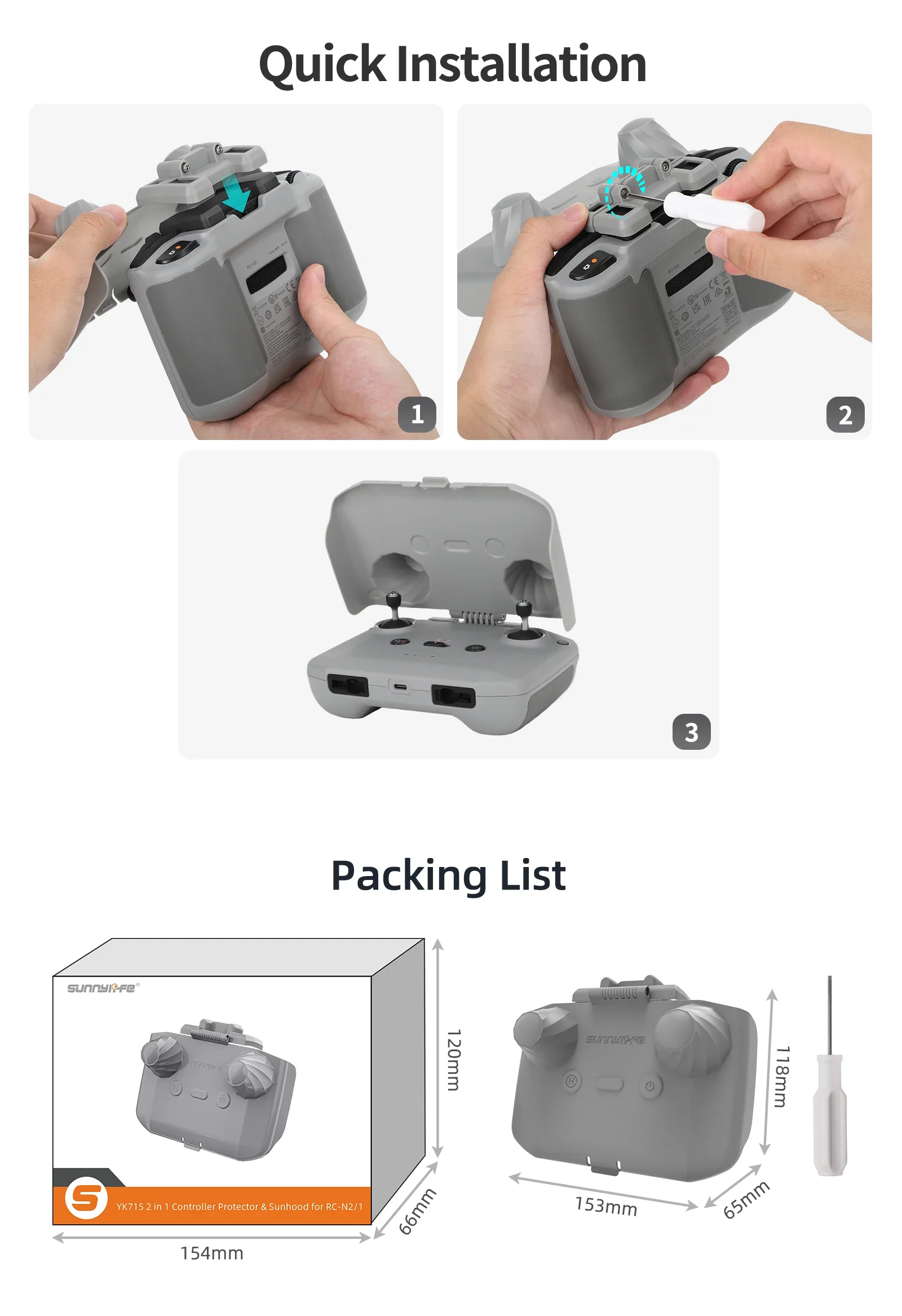 Pelindung Kontroler 2 in 1 Sun - Drone Rc Controller Cover ulasan dan harga