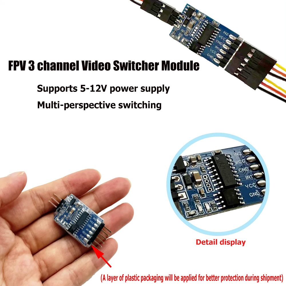 Modul Pengalih Video 3 Saluran - Drone Rc Remote Control ulasan dan harga