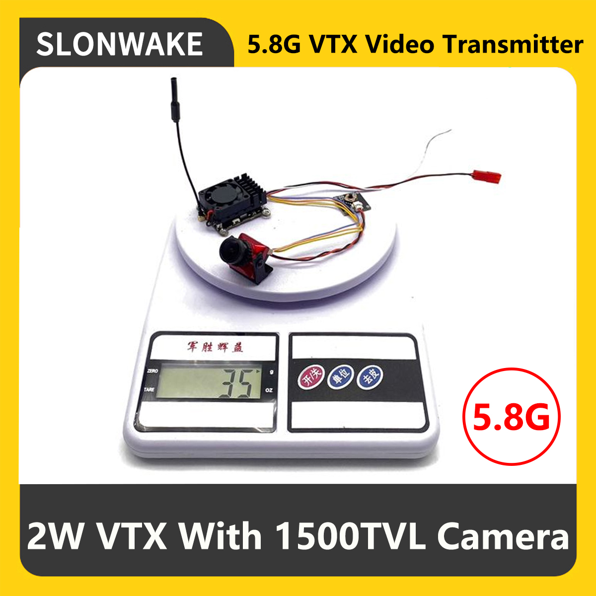 SLONWAKE 5.8G 2000mW FPV VTX T - Drone Rc Transmitter And Receiver ulasan dan harga