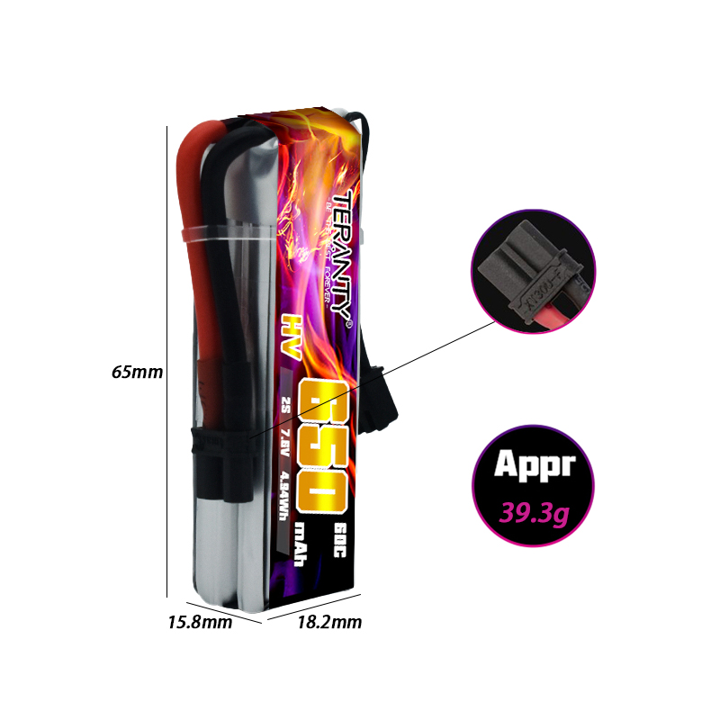 2/4/6/10PCS TERANTY 650mAh 2S  - Drone Rc Kit ulasan dan harga